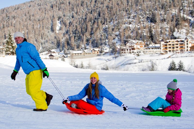 Desportos de inverno para crianças