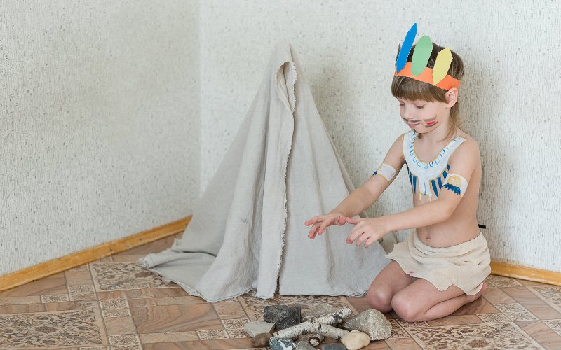 Traje de carnaval índio