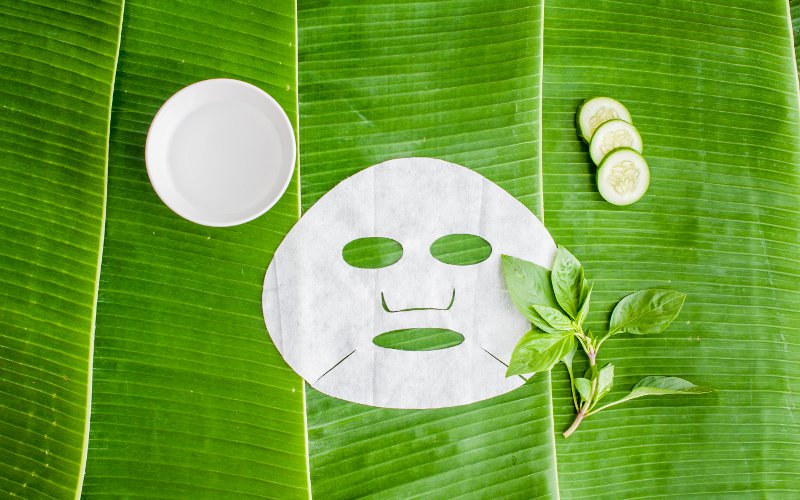 Máscara facial sheet caseira
